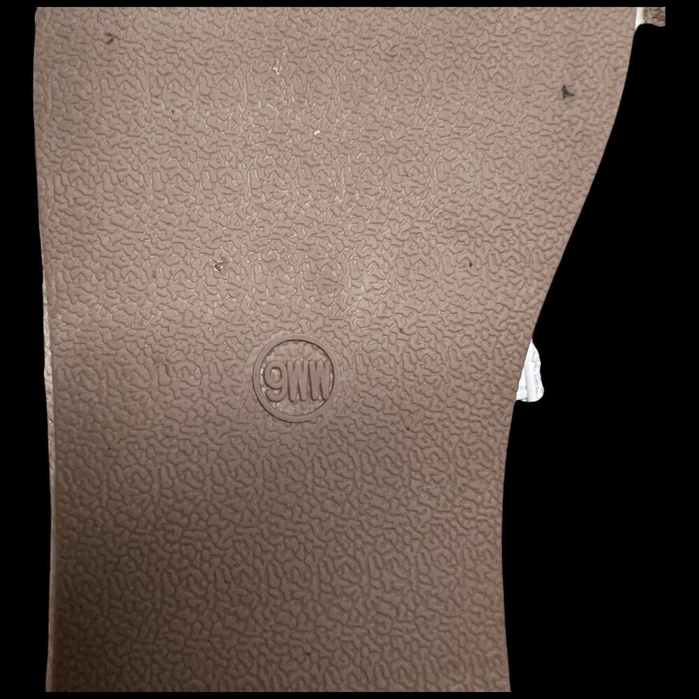 Torrid Women's Size 9WW White Leather Espadrilles Gold Studs Slides Plus Size - Picture 11 of 12